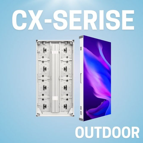 高解像度　屋外用　LEDビジョン「CXシリーズ」　防火、防塩害、防水性能MAX、高輝度