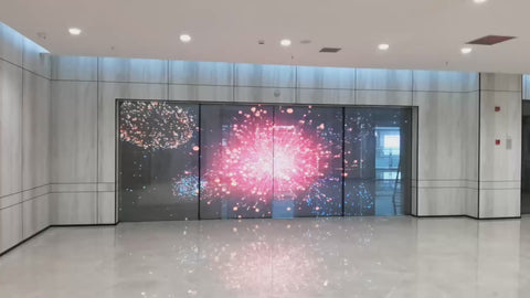 透過型　フィルム LEDビジョン